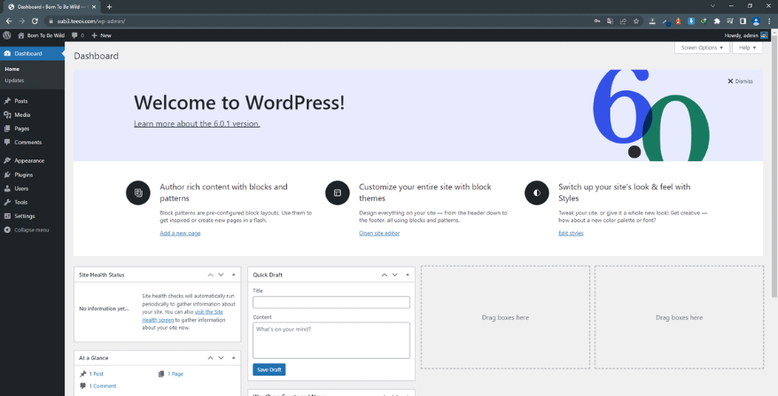 เข้าสู่ระบบ wordpress ของฉัน