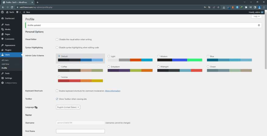 ตั้งค่า wordpress ถาวร